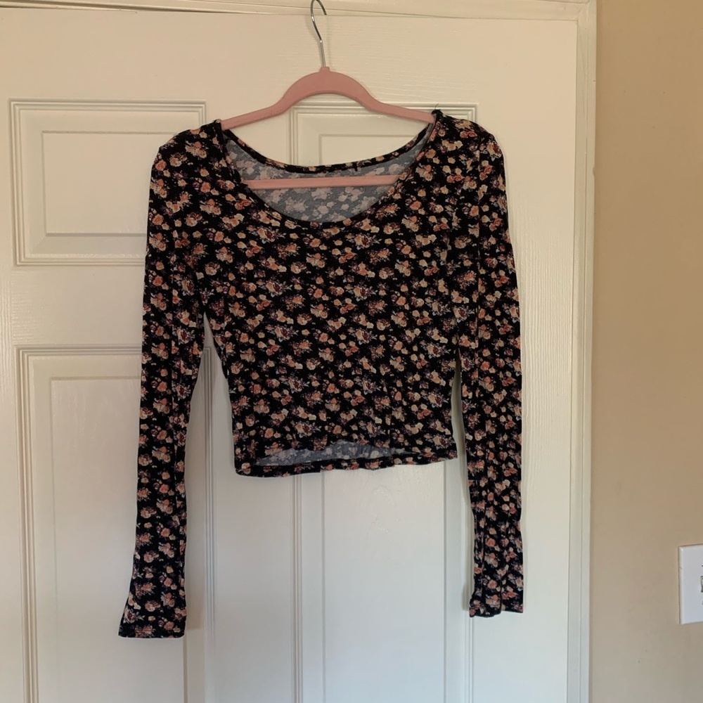 Floral Print Crop Top